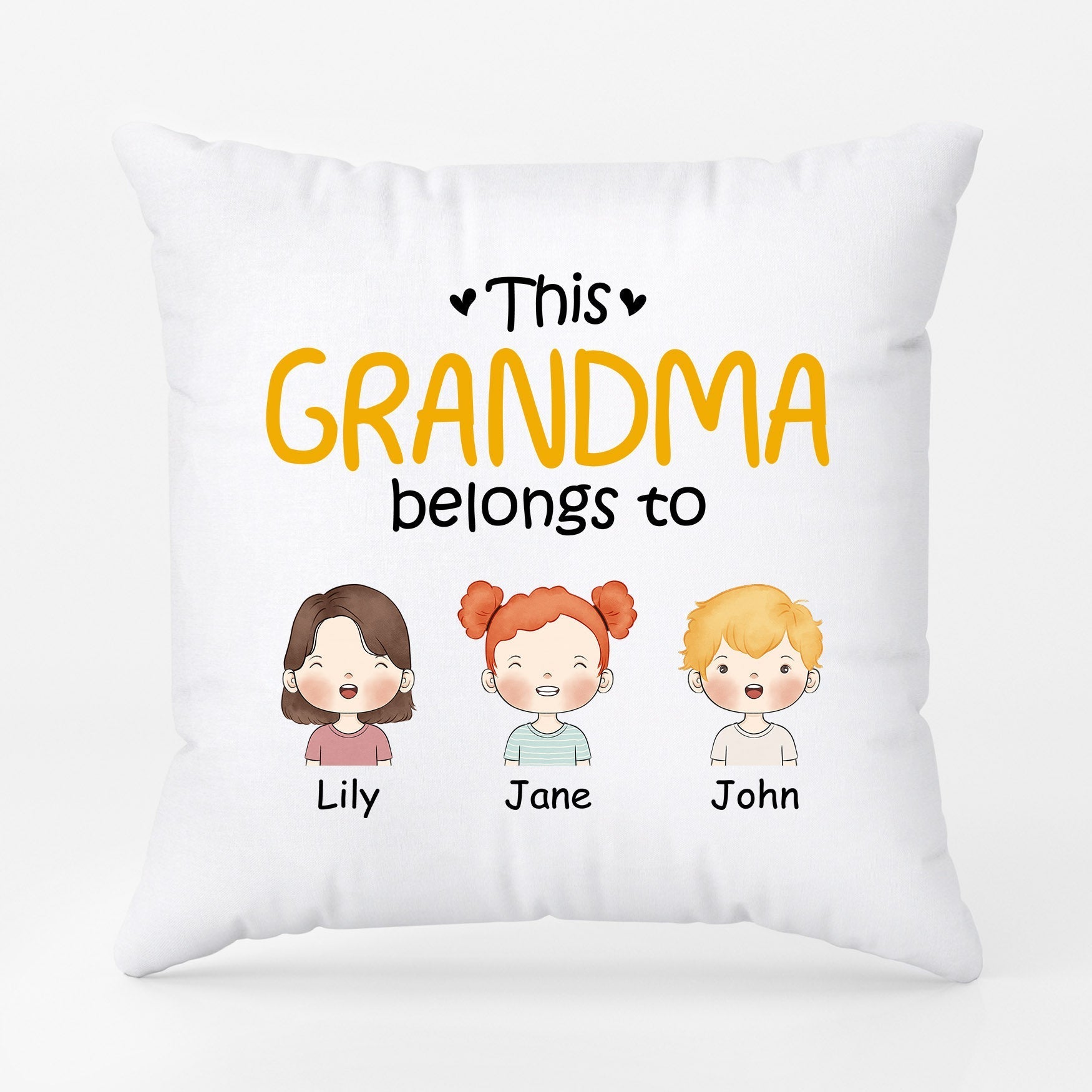Personalized This Mommy Grandma Belongs To Pillows