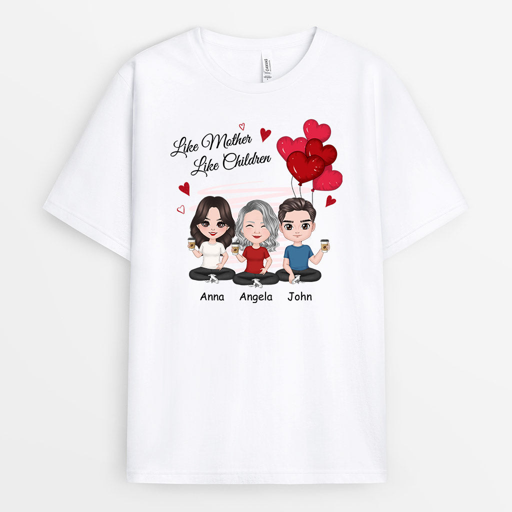 Personalized Like Mother Like Daughter T Shirt