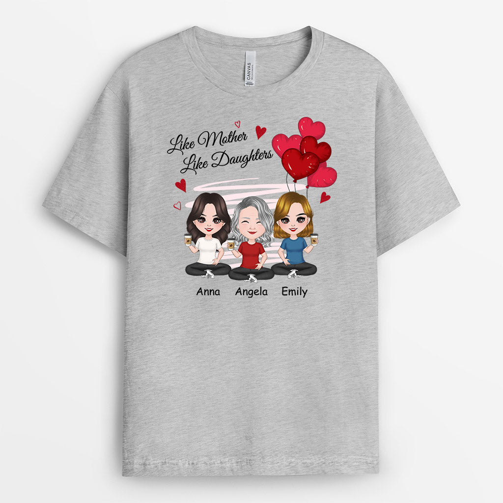 Personalized Like Mother Like Daughter T Shirt