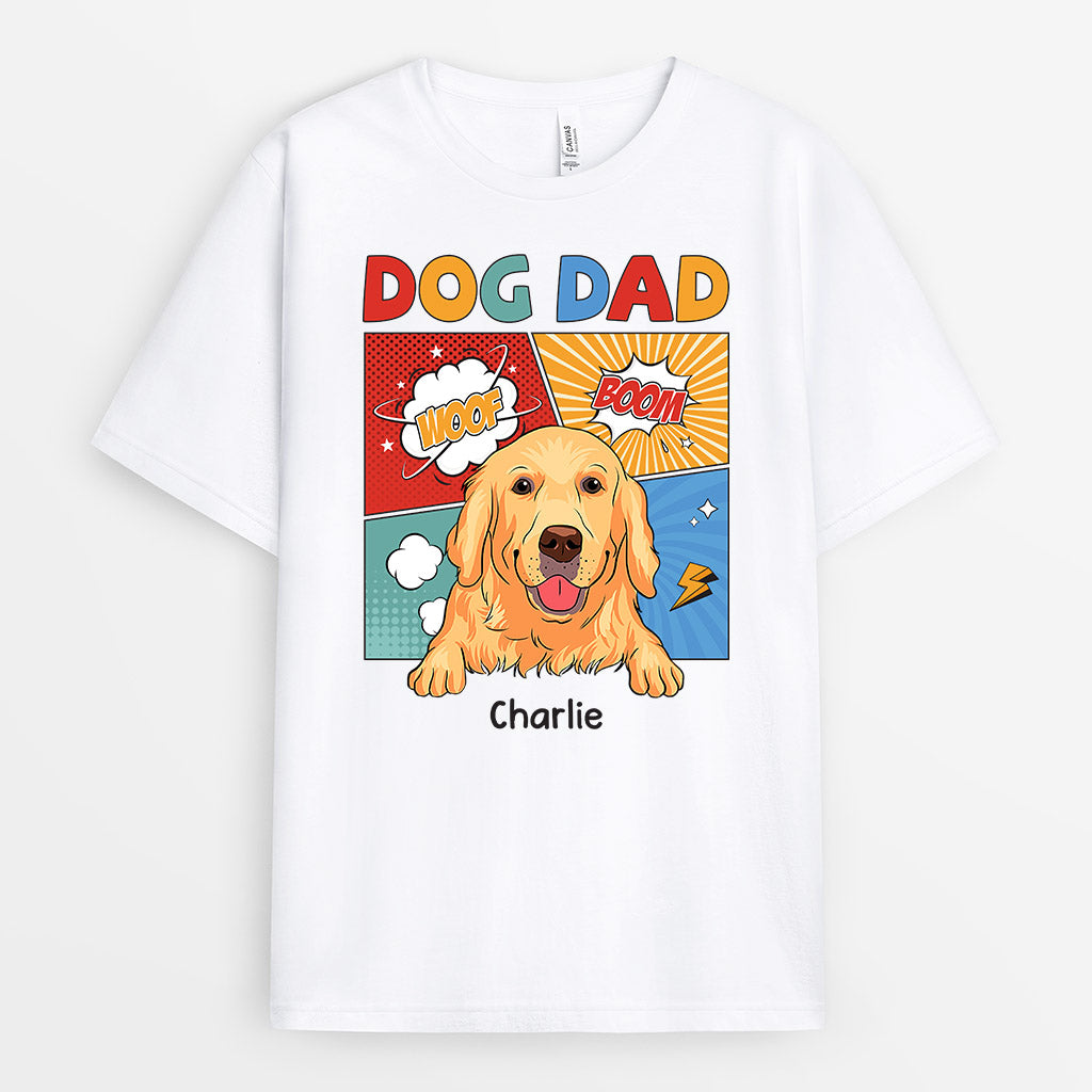 Cartoon Dog Dad - Custom Dog Shirts for Humans