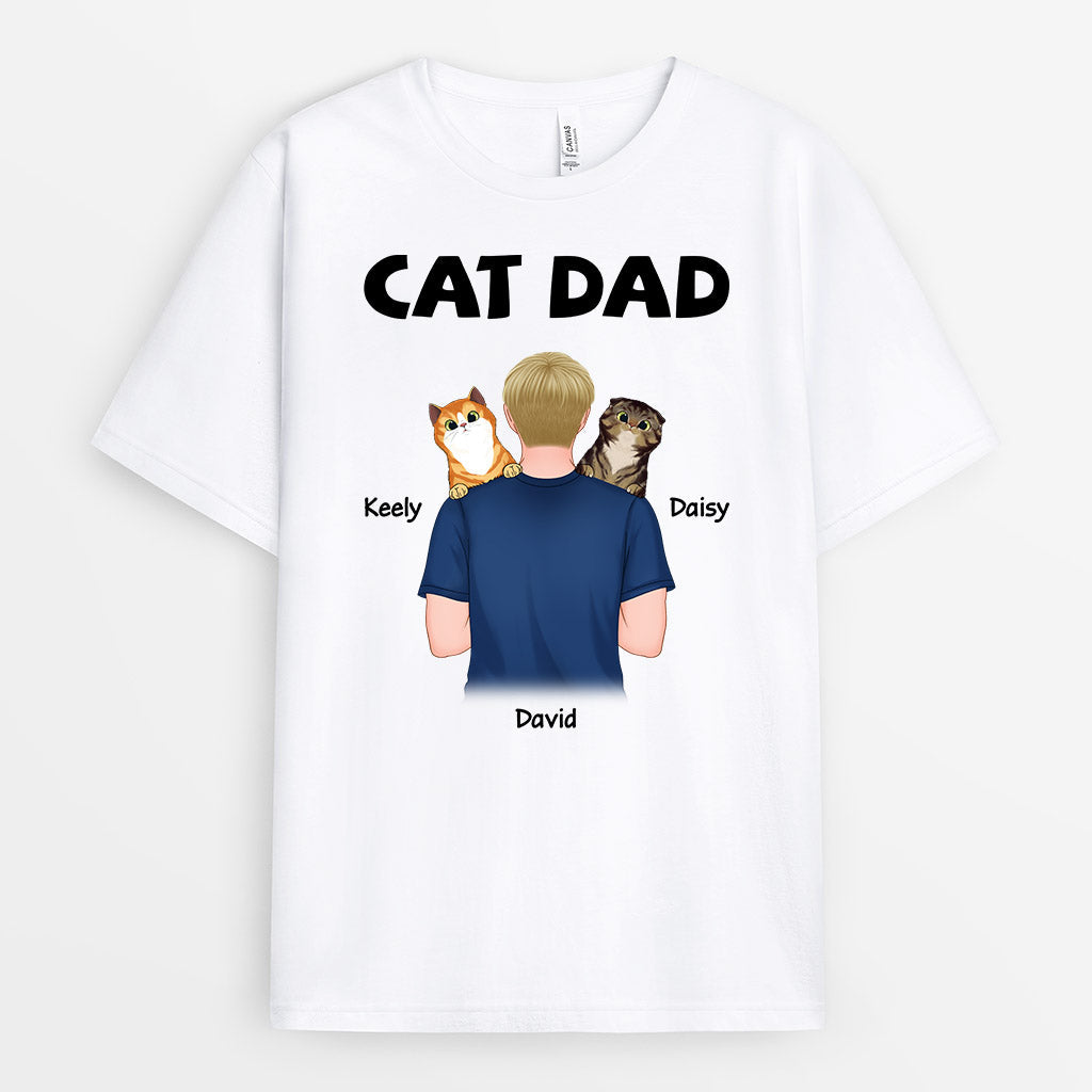 Most Amazing Cat Dad - Personalized Pet Shirts For Humans