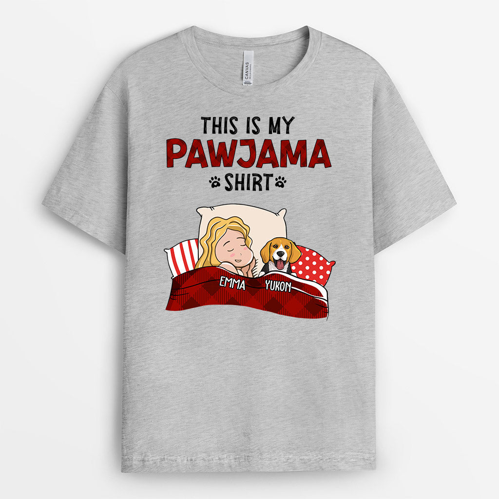 This Is My Pawjama Shirt - Personalized Sleepshirts With Dogs