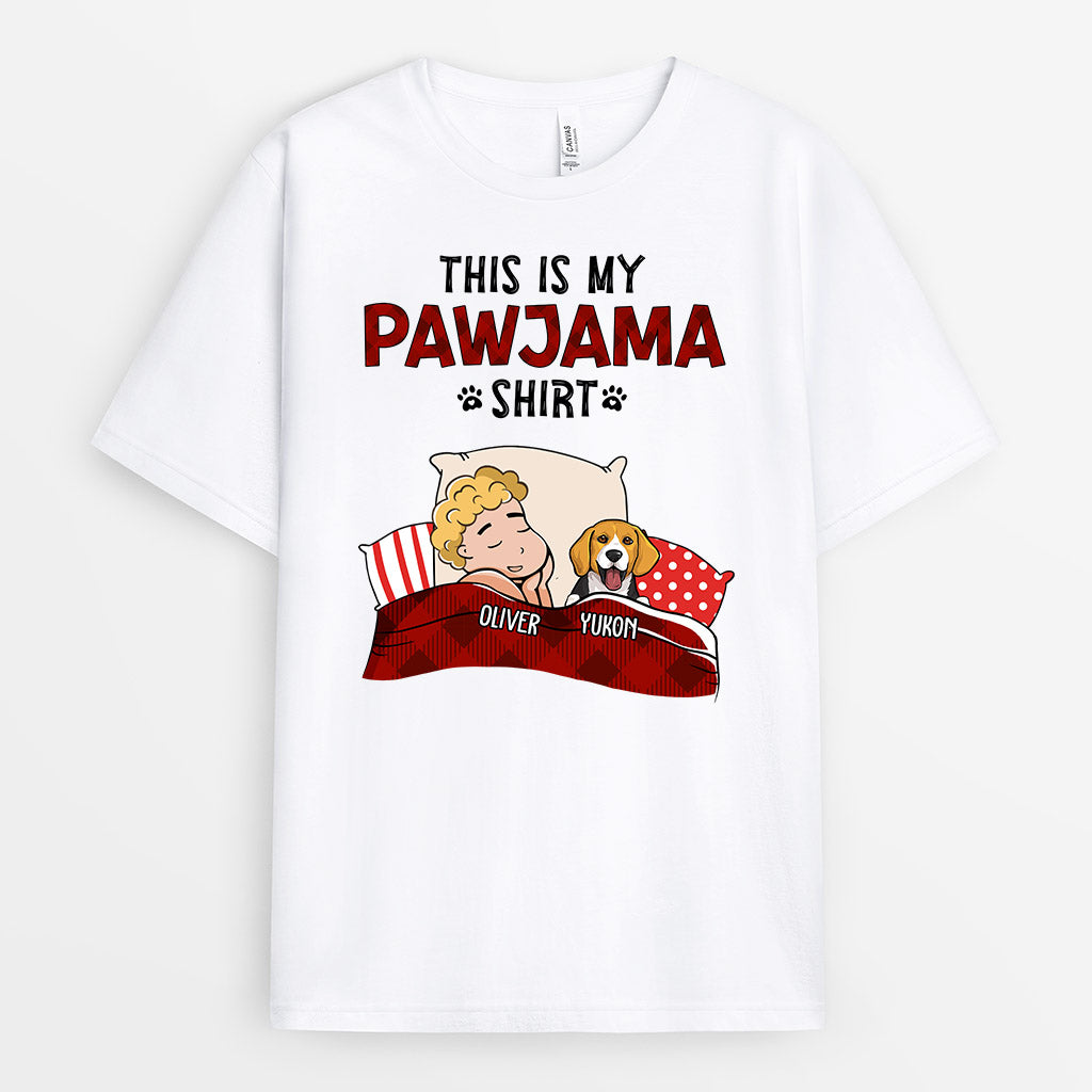 This Is My Pawjama Shirt - Personalized Sleepshirts With Dogs