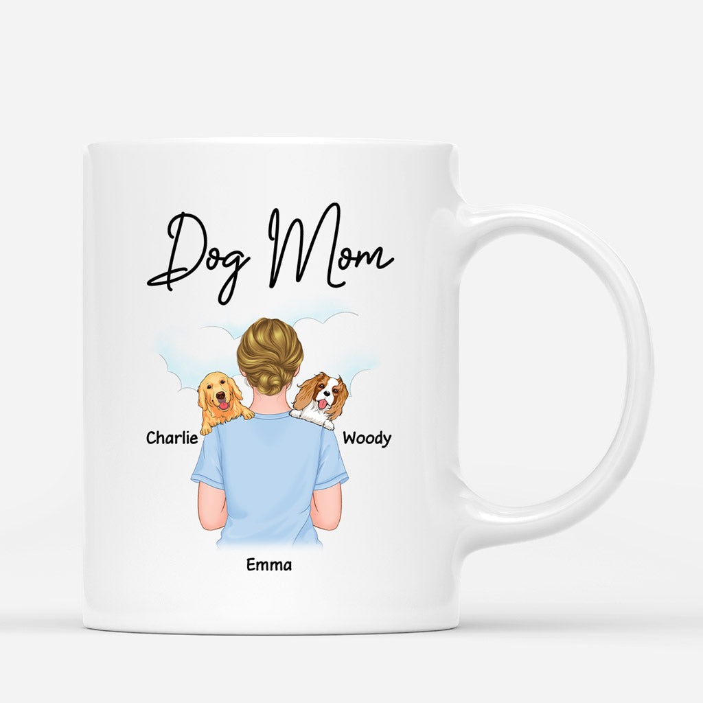 Dog Mom - Custom Dog Mugs With Names for Female