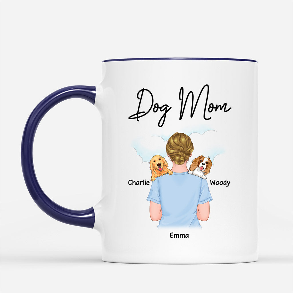 Dog Mom - Custom Dog Mugs With Names for Female