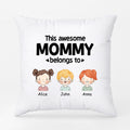 Personalized This Awesome Mommy Grandma Belongs To Pillows
