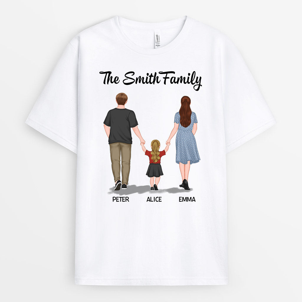 Holding Hands Family Shirt Design - Personalized Gifts For Family