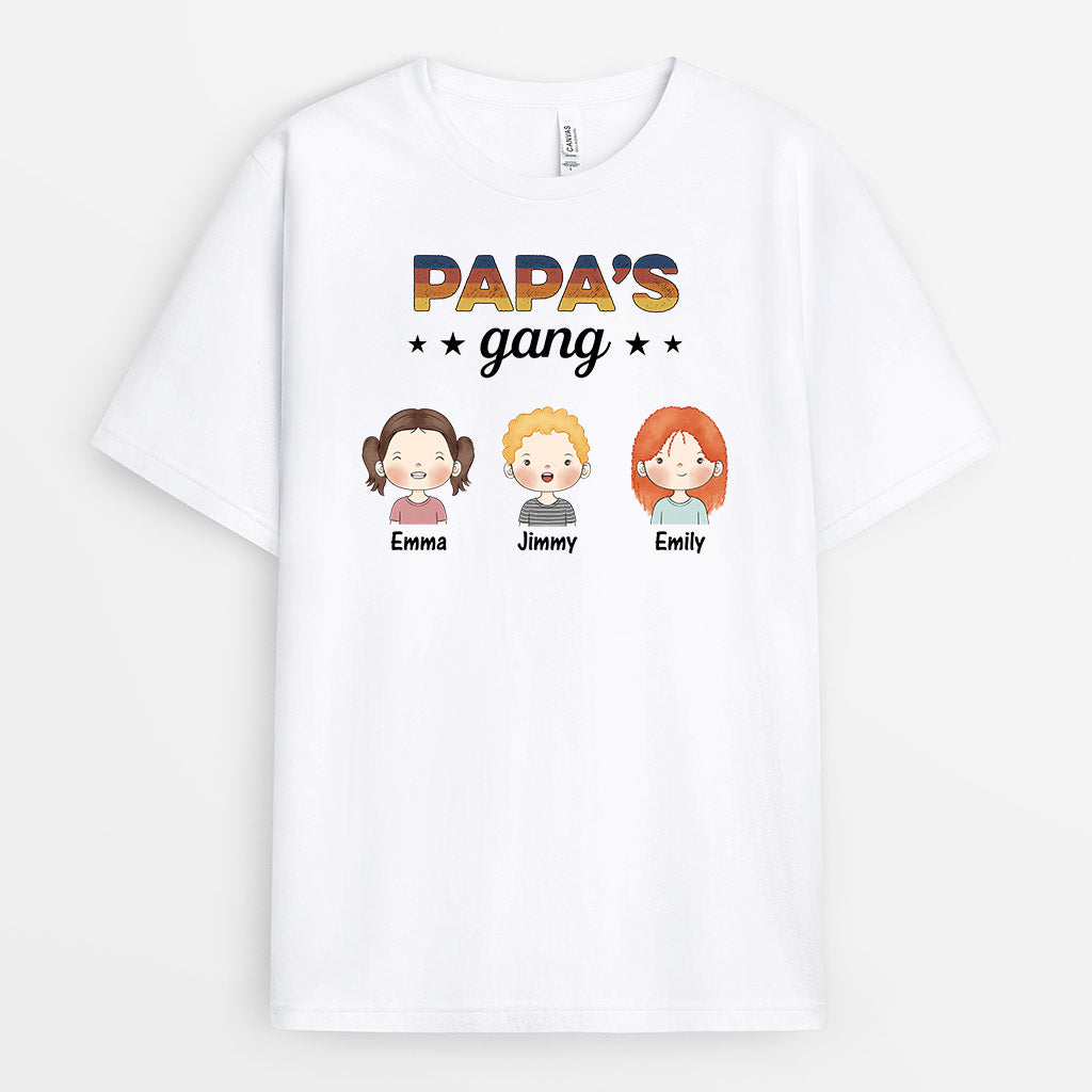 Personalized Daddy's Grandpa's Gang T-Shirt