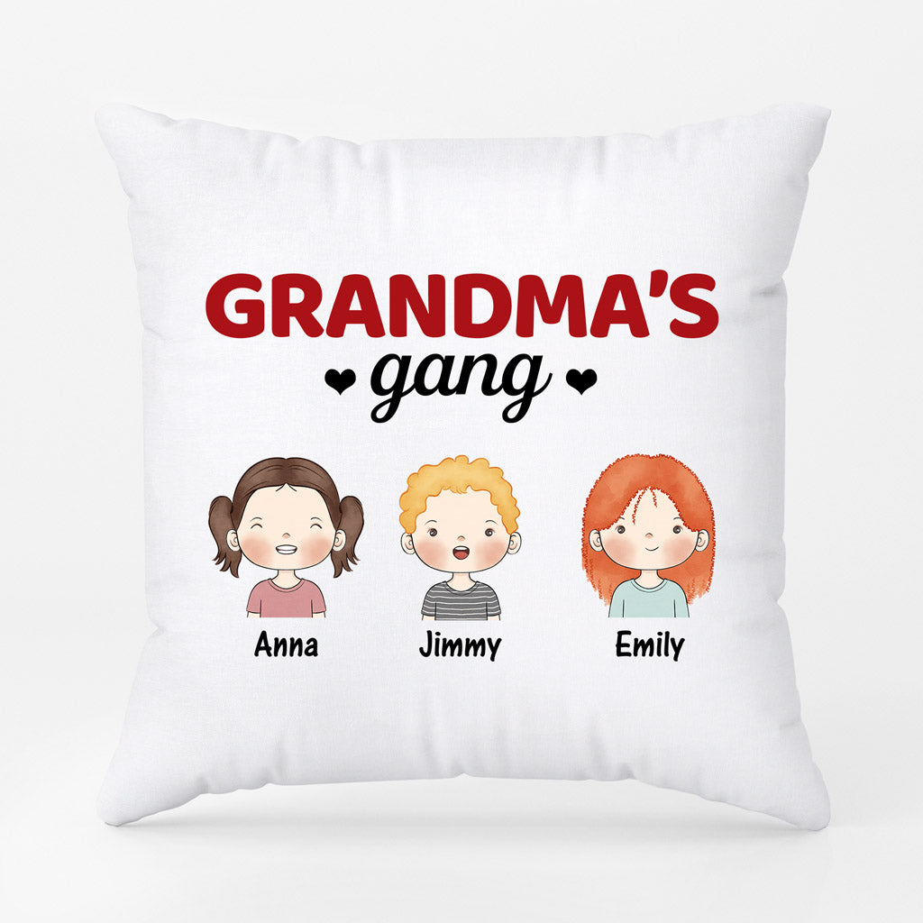 Personalized Mommy Grandmas Gang Pillows