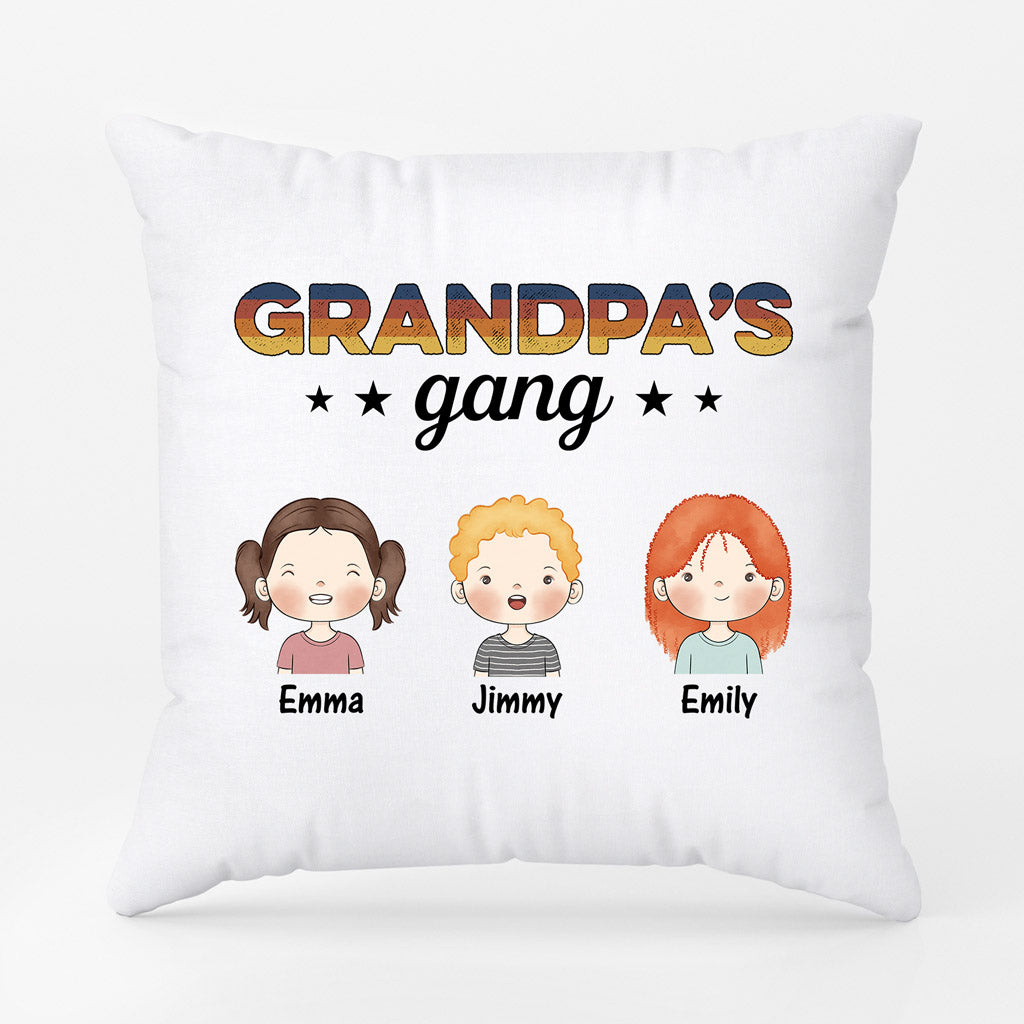 Personalized Daddy's Gang Pillow
