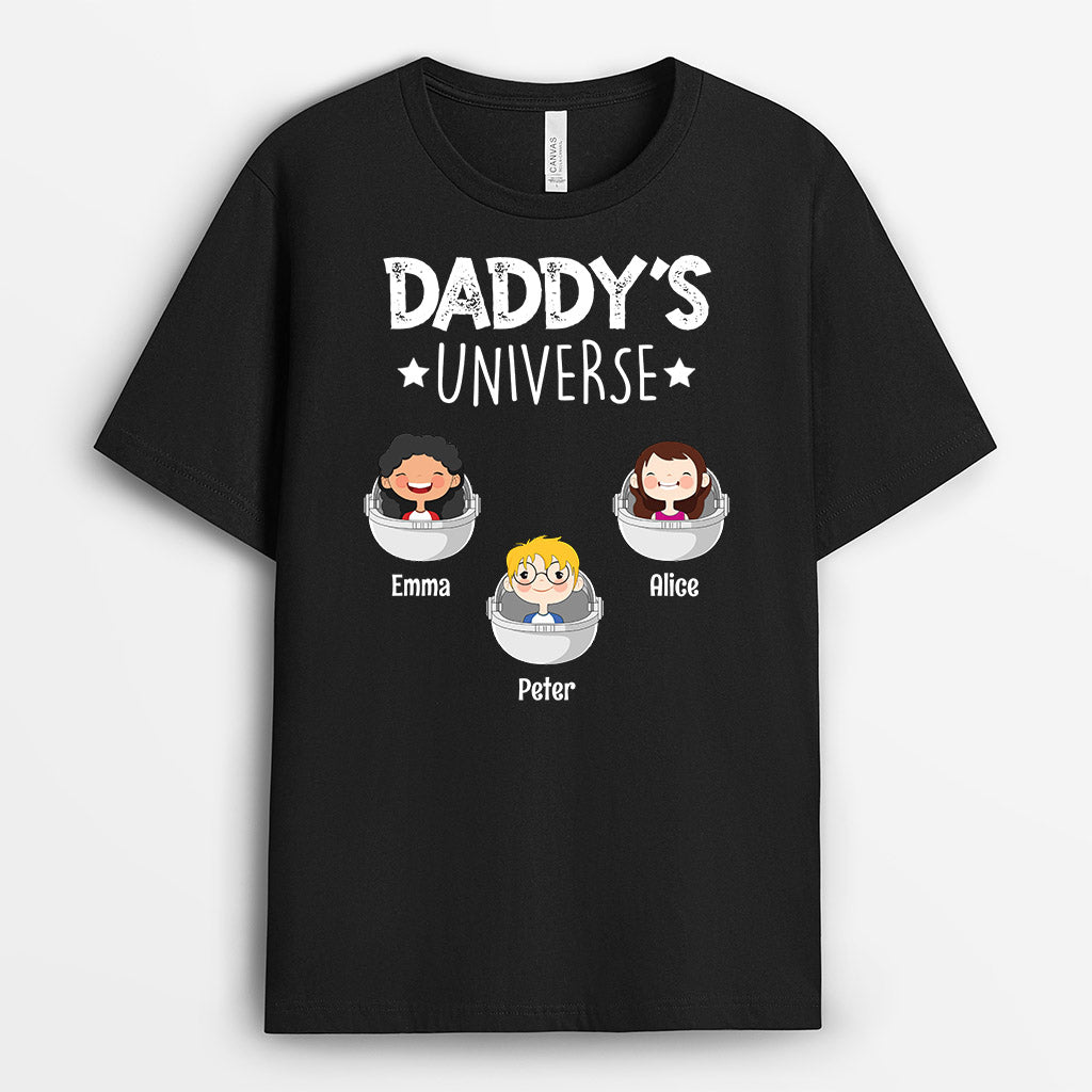 Personalized Daddy Grandpa Wonderful Universe T-shirt