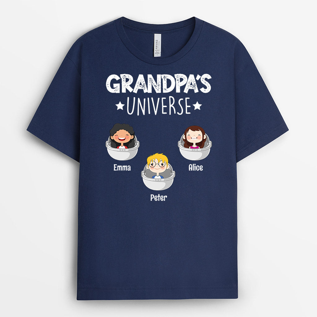 Personalized Daddy Grandpa Wonderful Universe T-shirt