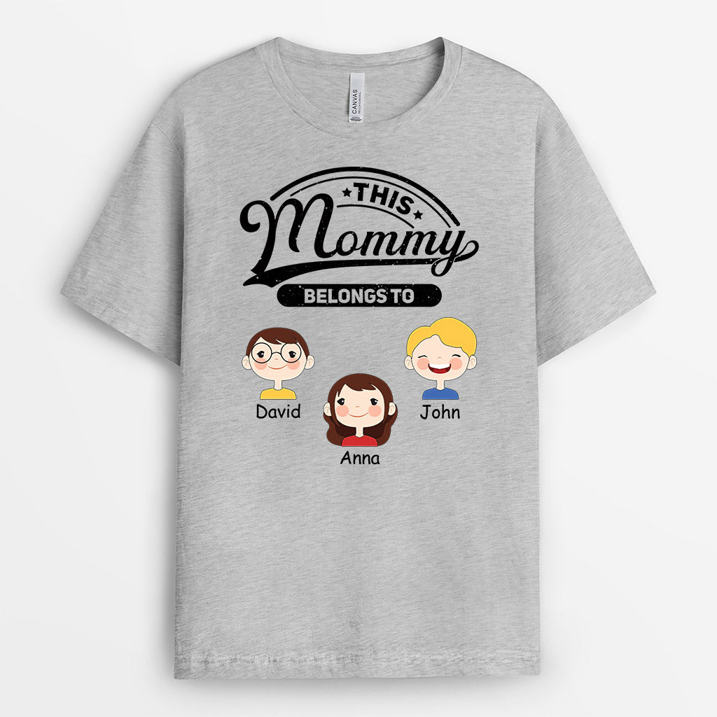 This Grandma Belongs To - Personalized T-Shirt with Names