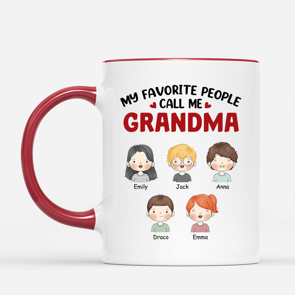 Personalized My Favorite Kids Call Me Lovely Mommy/Grandma Mug