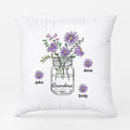 Personalized Grandma Mommy Beautiful Flowers Pillow