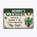 Personalized Mommy/Grandma's Exquisite Garden Metal Sign