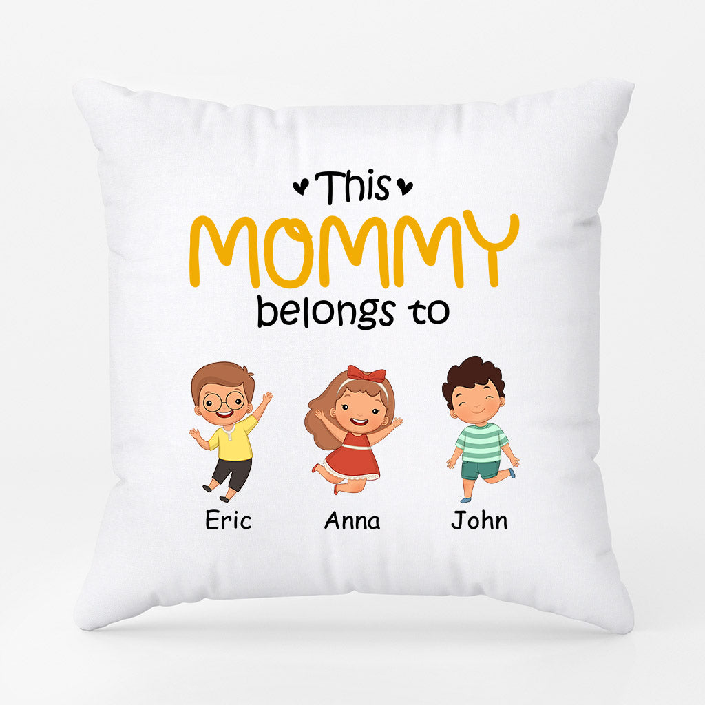 Personalized This Very Beautiful Mommy Grandma Belongs To Pillow