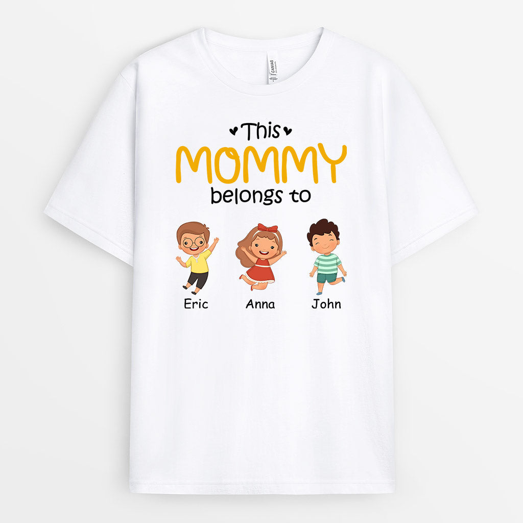 This Mommy Grandma Belongs To - Cute Personalized T-Shirt for Women