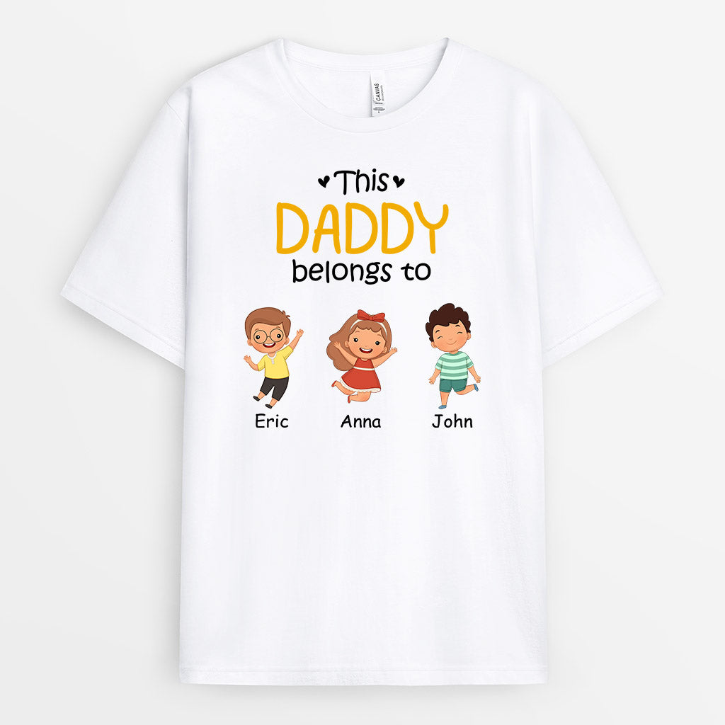 This Daddy Grandpa Belongs To - Custom Tee - Gift for Grandpa