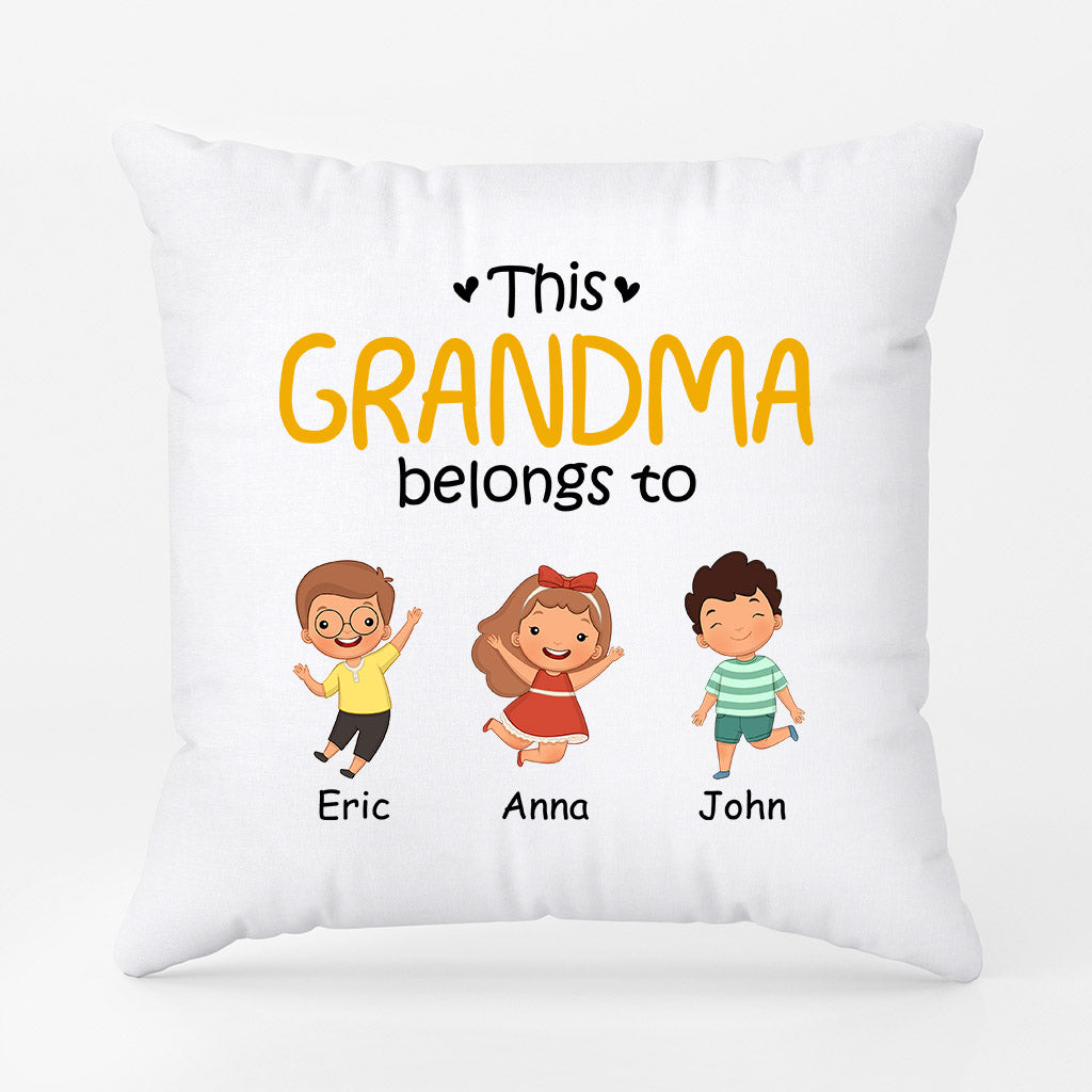 Personalized This Very Beautiful Mommy Grandma Belongs To Pillow