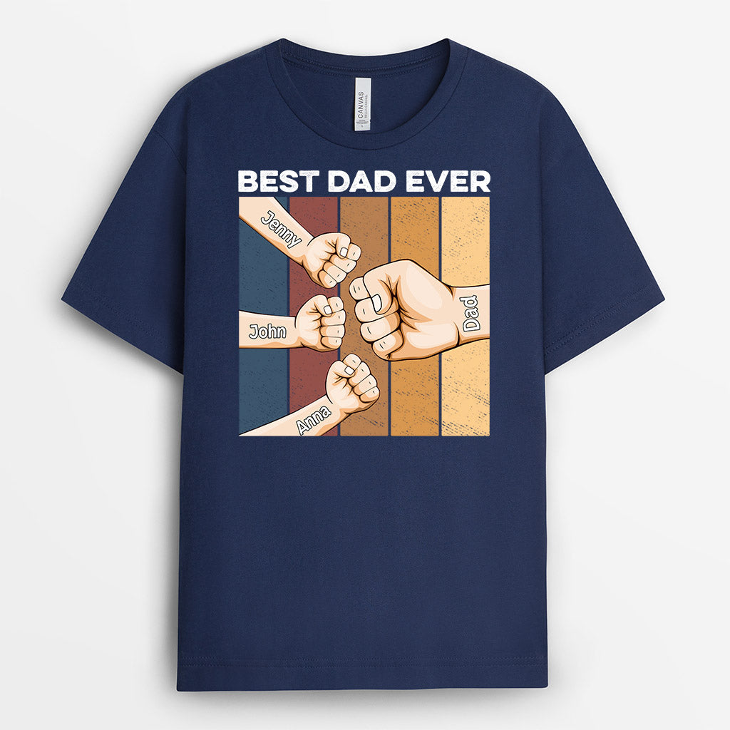 Personalized Best Dad Grandpa Ever T Shirt