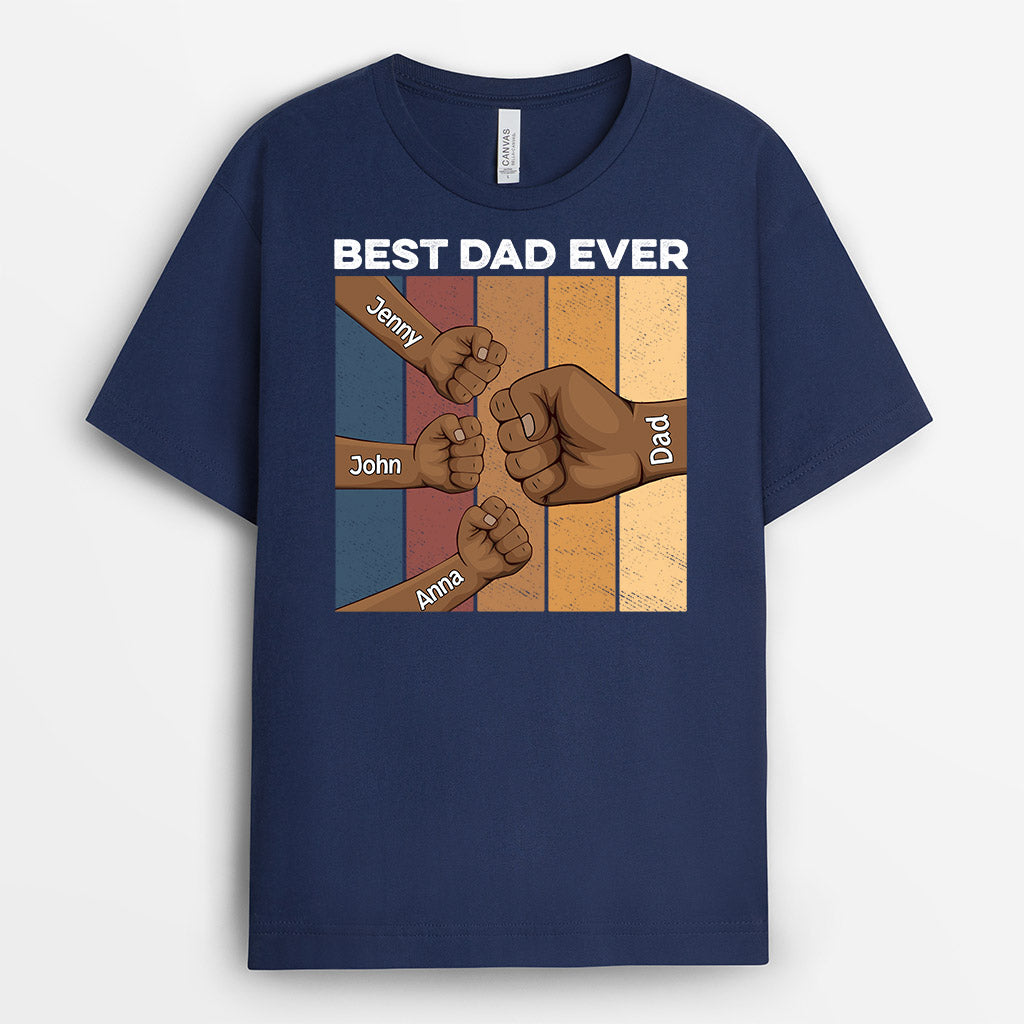 Personalized Best Dad Grandpa Ever T Shirt