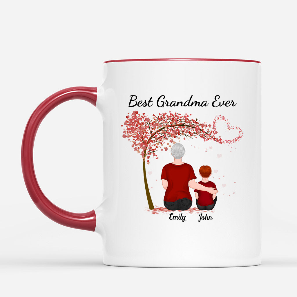 Personalized The Best Mom/Grandma Ever In This Big World Mug
