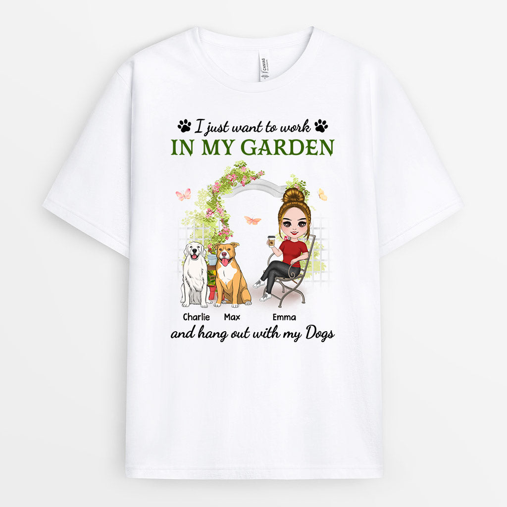 Just Want To Hang Out With My Dog - Custom Dog Shirt for Humans
