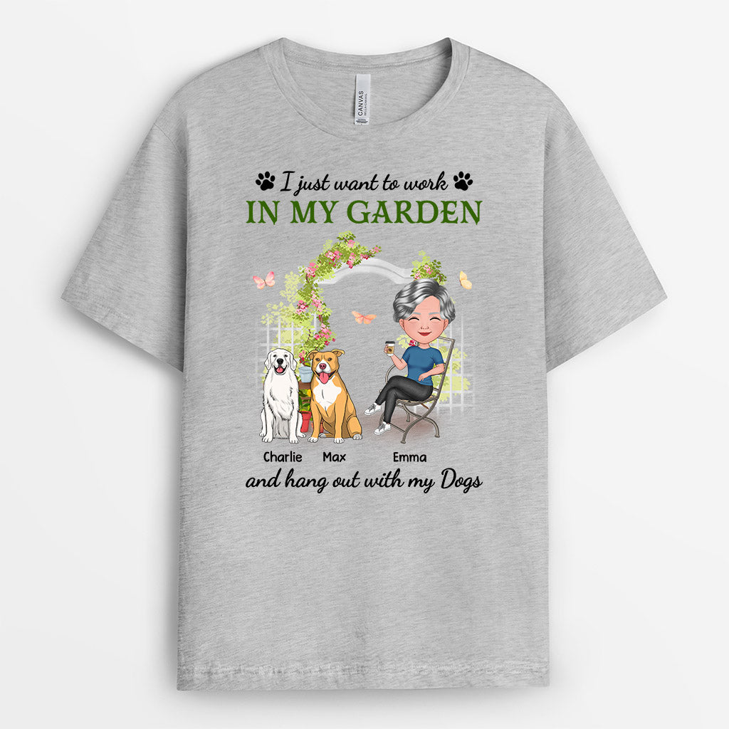 Just Want To Hang Out With My Dog - Custom Dog Shirt for Humans