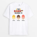 Personalized This Daddy Grandpa Belongs To Little Ice reams T-Shirt