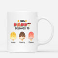 Personalized This Daddy and Grandpa Belongs To Mug