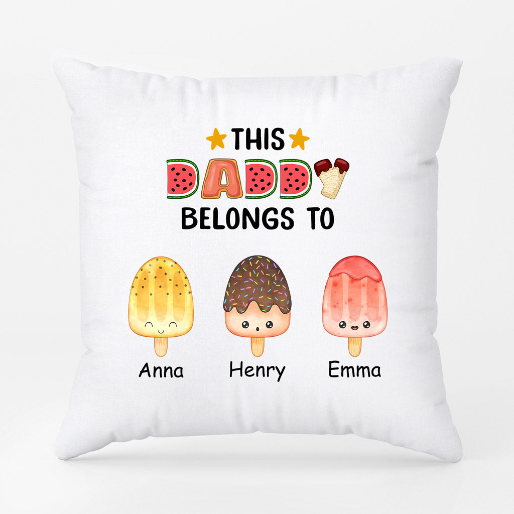 Personalized This Amazing Grandpa Dad Belongs To Pillow