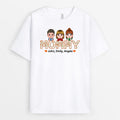 Personalized Mommy/Grandma Flowers Details T-shirt