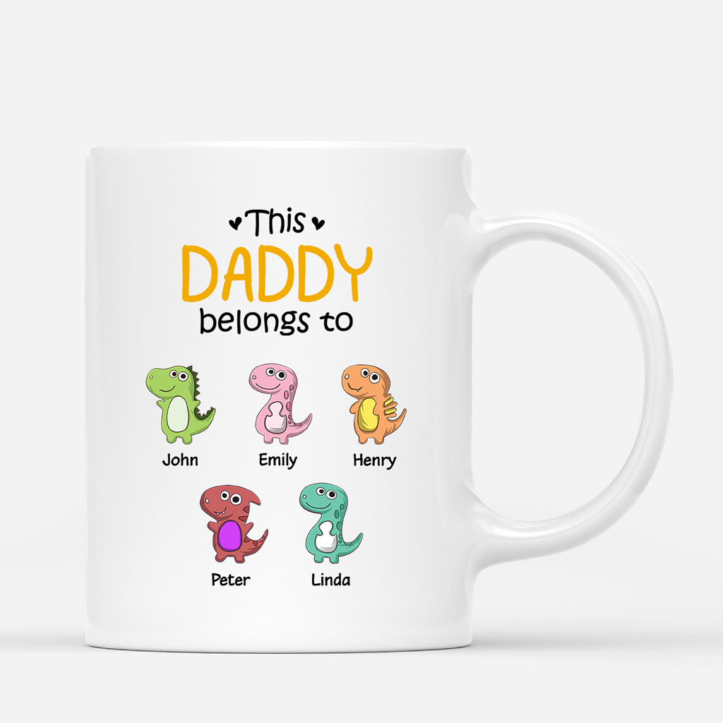 Personalized This Daddy Grandpa Belongs To Mug