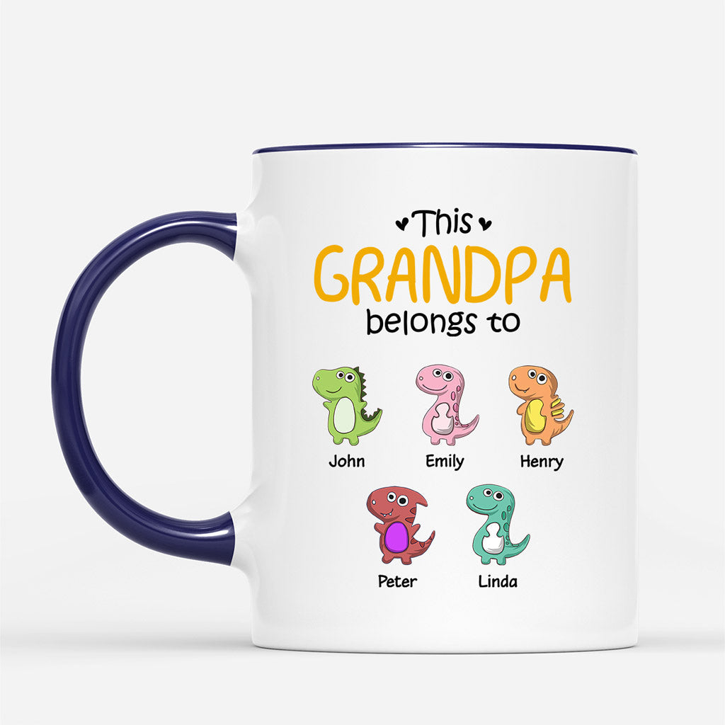 Personalized This Daddy Grandpa Belongs To Mug