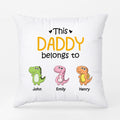Personalized This Amazing Daddy/Grandpa Belongs To Small Dinosaurs Pillow