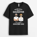 Behind Every Great Daughter/Son Is Amazing Dad Shirt - Personalized Dad Gifts