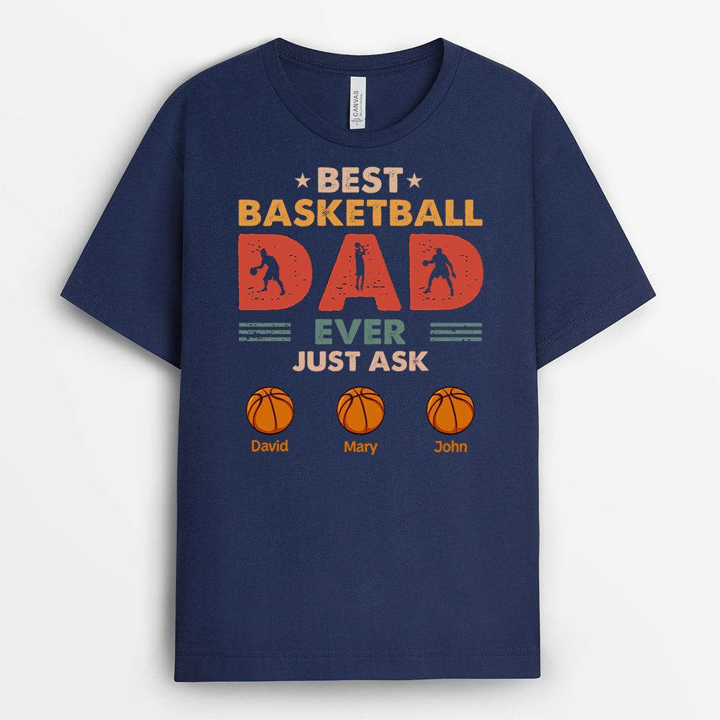 Personalized Best Basketball Dad Ever Have T-shirt