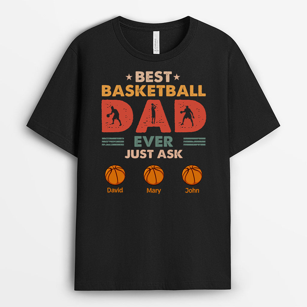 Personalized Best Basketball Dad Ever Have T-shirt