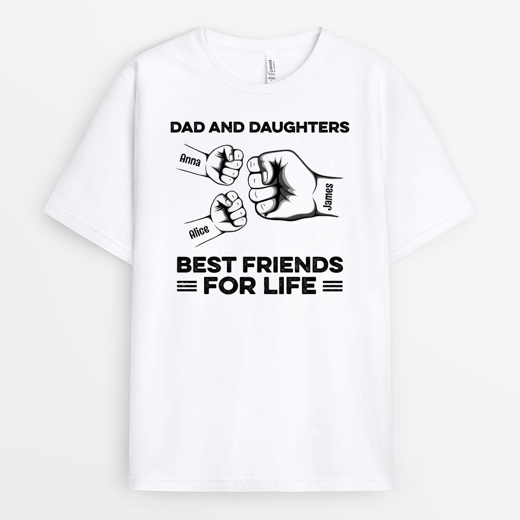 Personalized Special Dad And Daughters Sons Best Friends For Life T-shirt