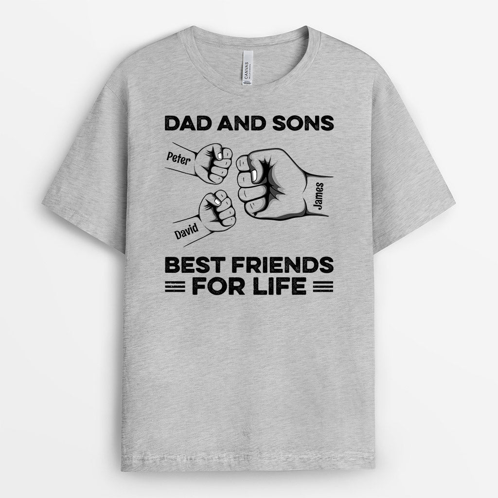 Personalized Special Dad And Daughters Sons Best Friends For Life T-shirt