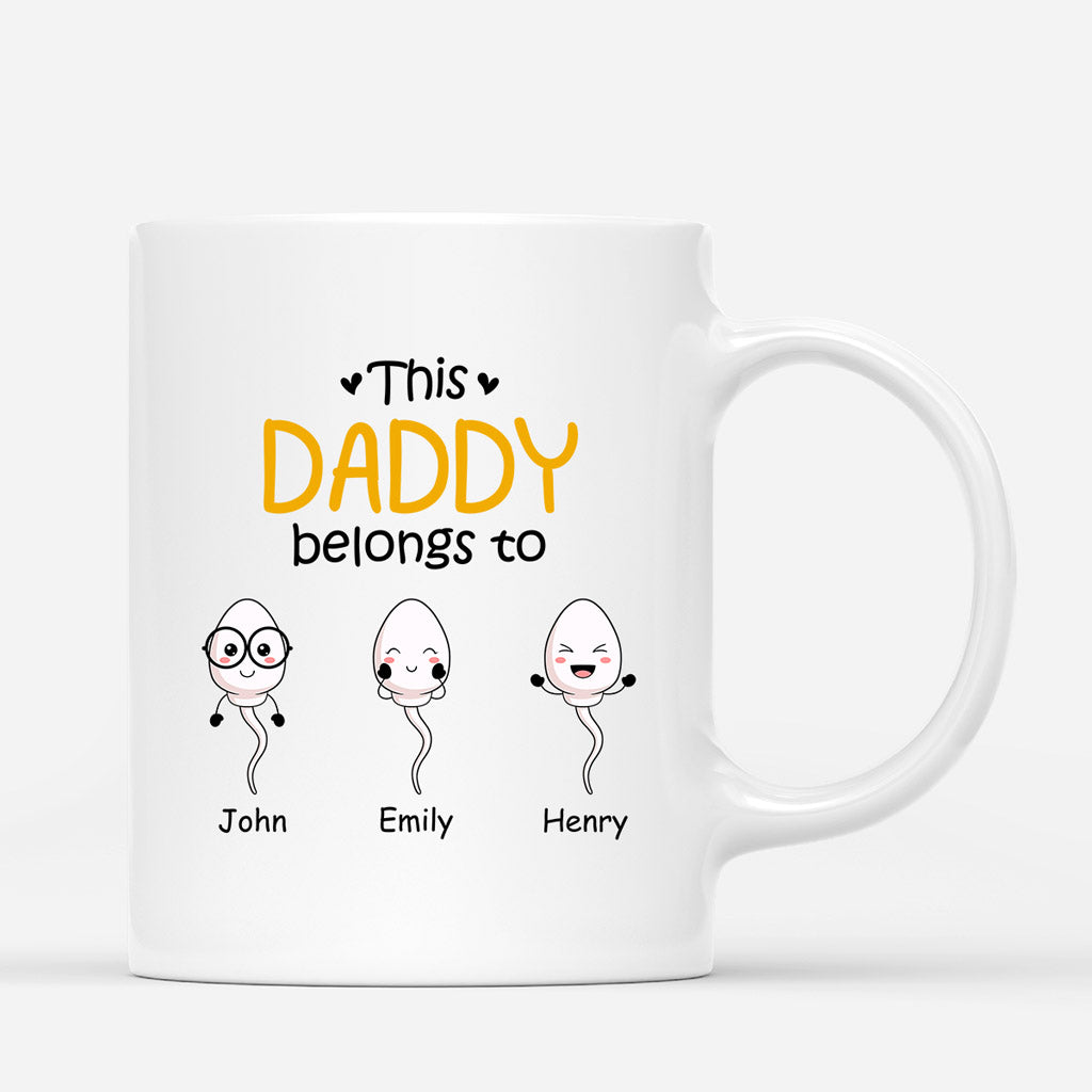 Personalized This Superhero Daddy/Grandpa Belongs To Mug