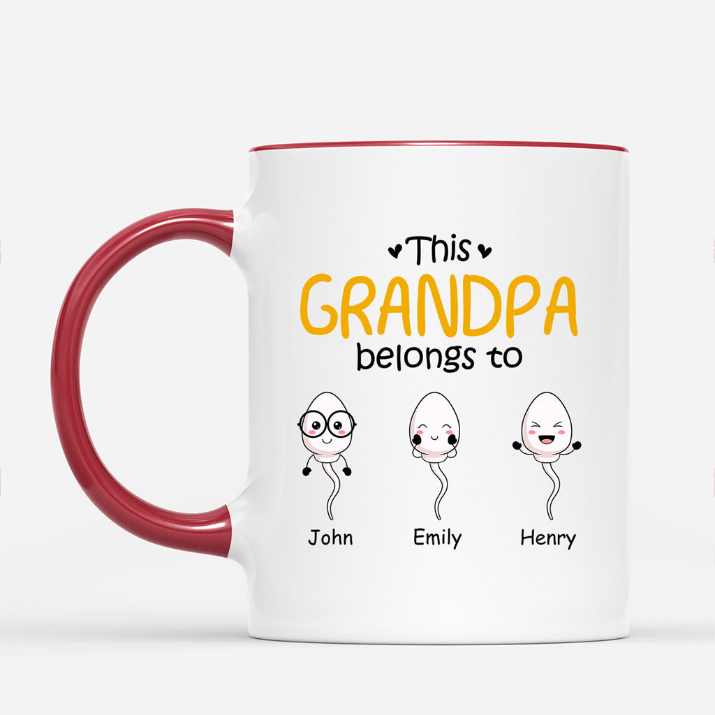 Personalized This Superhero Daddy/Grandpa Belongs To Mug