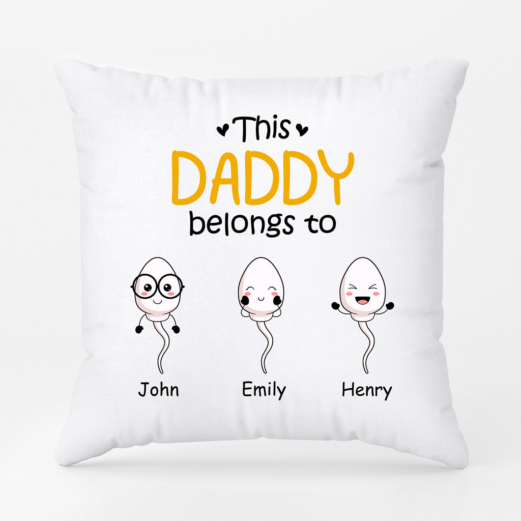Personalized This Very Special Daddy/Grandpa Belongs To Pillow