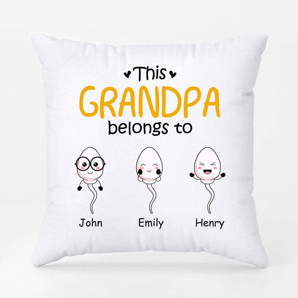 Personalized This Very Special Daddy/Grandpa Belongs To Pillow
