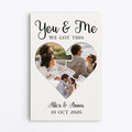 Personalized You And Me We Definitely Got This Canvas