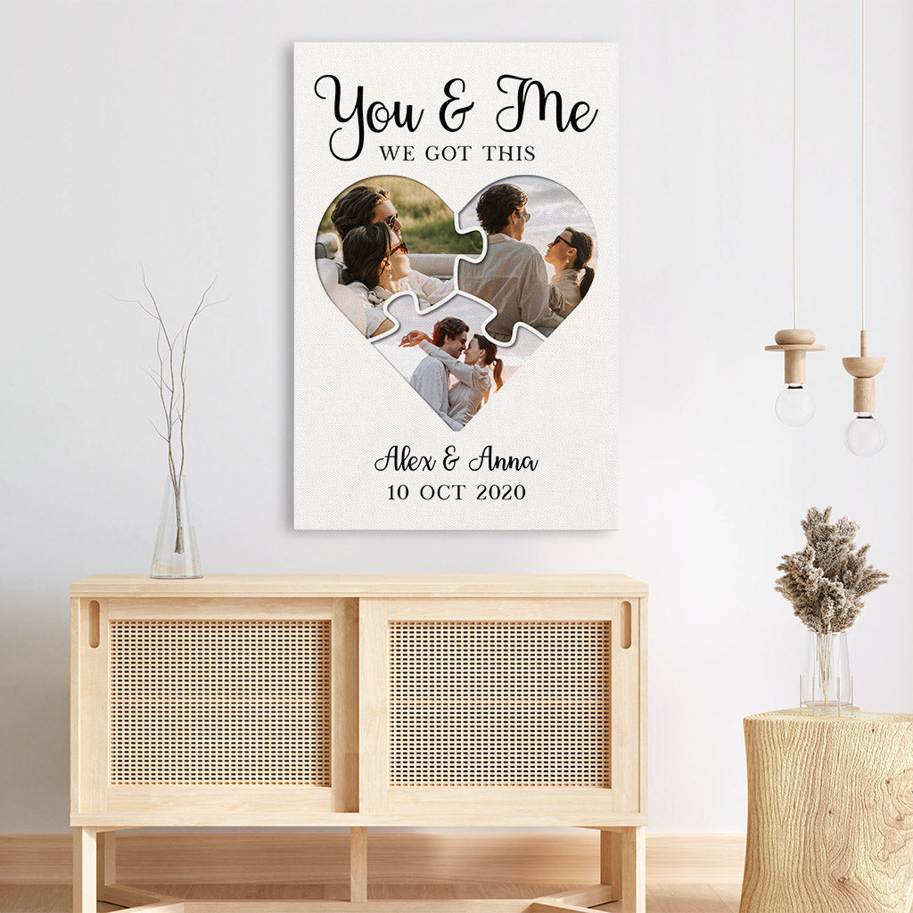Personalized You And Me We Definitely Got This Canvas