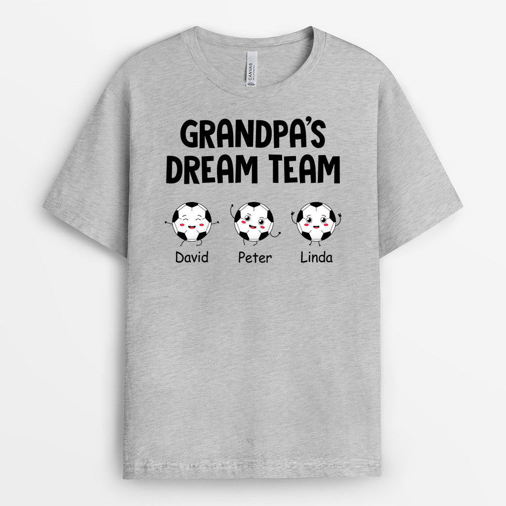 Personalized Special Daddy/Grandpa Dream Team T-shirt