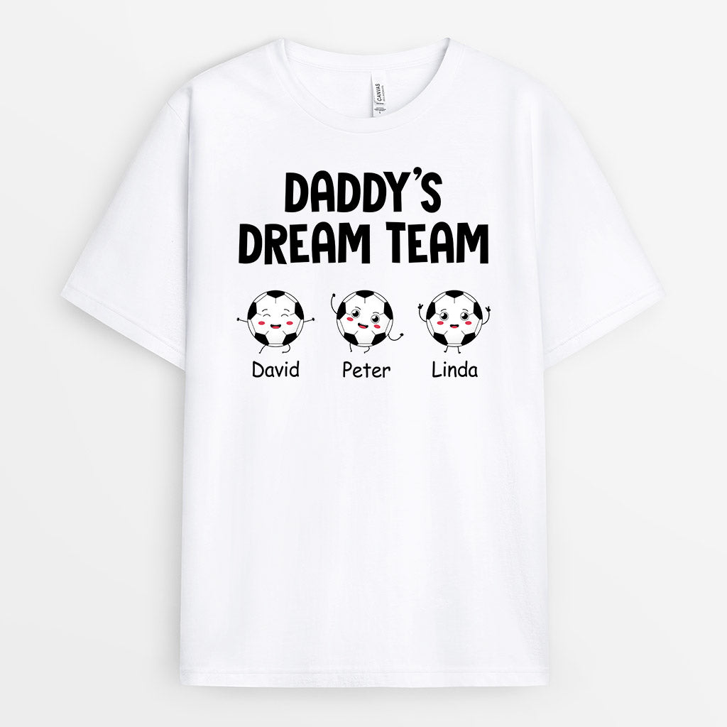 Personalized Special Daddy/Grandpa Dream Team T-shirt