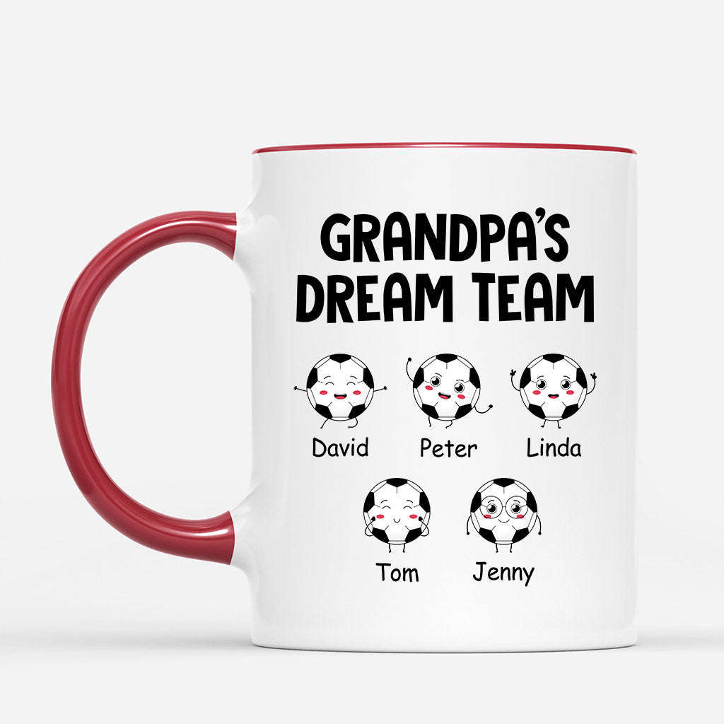 Personalized Daddy/Grandpa's Little Dream Team Mug